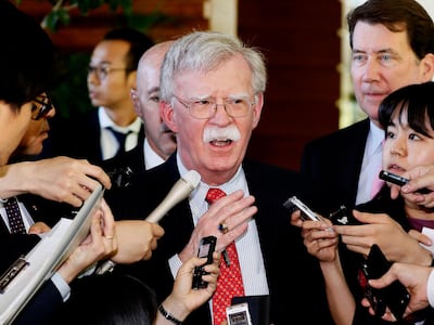 Former US national security adviser John Bolton. AP