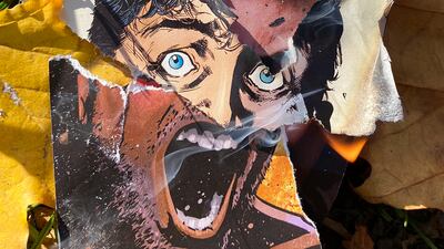 Untitled (Burning I), 2020. From the series Fire, 2020. Digital Chromogenic print. Photo: Christian Marclay, Fraenkel Gallery and White Cube