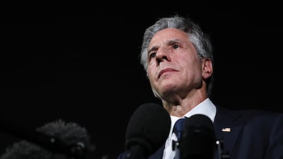 US Secretary of State Antony Blinken addresses a news conference in Doha, Qatar, August 20, 2024. Reuters