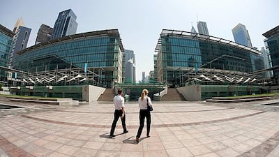 Taking its inspiration from traditional Arab architecture, Hopkins Architects designed the buildings to be closer together to create natural shade. “It’s much better than just boring office entrances,� says Simon Fraser, the managing director for t???
