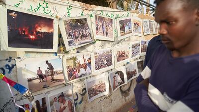 Protests started at many different sites around Omdurman, Khartoum and Bahri. Getty Images