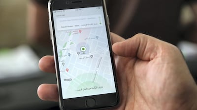 The Careem app. Ahmad Al-Rubaye for The National