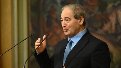 Syrian Foreign Minister Faisal Mekdad. EPA