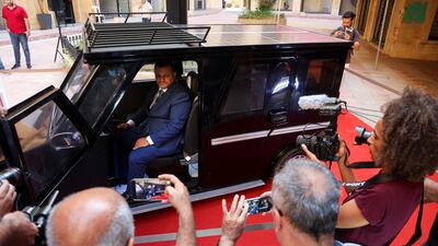 Mr Houssami started the production of the car that is powered by electricity and solar energy amid the rising cost of fuel. Reuters