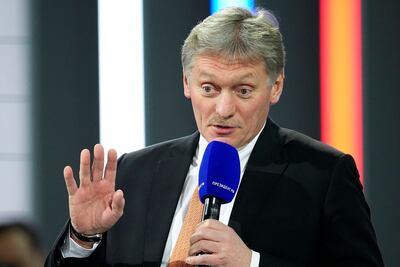 Kremlin spokesman Dmitry Peskov said Nato was 'not a peaceful alliance'. AP