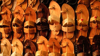 Kolhapuri slippers are named after the city of Kolhapur in India. Getty Images