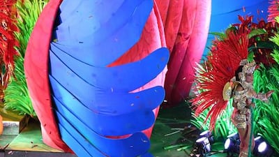 Artists perform during the closing ceremony. Dean Lewis / EPA