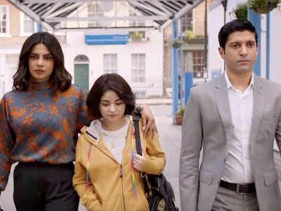 ‘The Sky is Pink’ is told from the perspective of Aisha Chaudhary, played by Zaira Wasim, centre. Gravitas Ventures