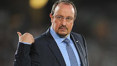 Rafael Benitez is in a precarious position as coach of Inter Milan.