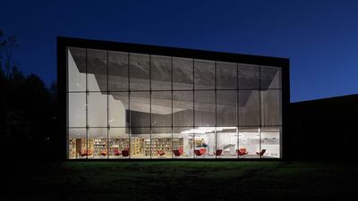 The modern structure of the Apila Library in Seinajoki, 2012. Courtesy JKMM Architects