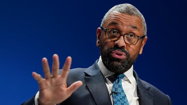 James Cleverly is accused of intervening on a Home Office decision to grant a Palestinian citizen of Israel asylum in the UK. Getty Images