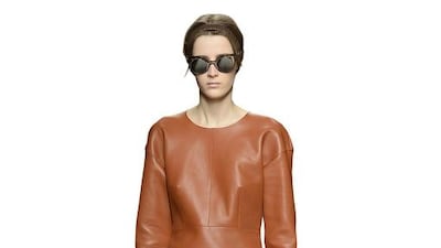 A catwalk model for Fendi gets colourful with bright autumn/winter highlights. Catwalking / Getty Images