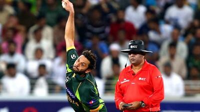 So long as Shahid Afridi does his thing with bat and ball, crowds will continue to turn up for cricket matches in the UAE. Marwan Naamani / AFP