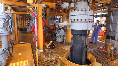 The Bukha A Oman oil field in Oman. The monthly average price of the DME for February, which is used by Oman and Dubai to set their official selling price, was $30.23 per barrel for April delivery. Pawan Singh / The National