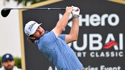 Cameron Young is 13 under after two rounds at the Dubai Desert Classic. AFP
