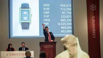 Christie’s auction. Courtesy Christies Dubai