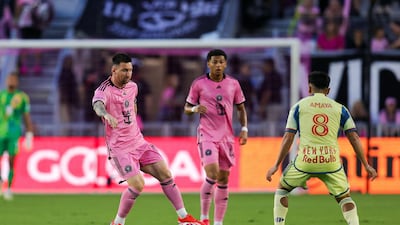 Lionel Messi is the first MLS player to have five assists in one game and five assists in one half. AFP