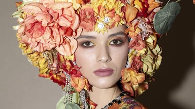 Oversized floral head dresses are a Dolce & Gabbana signature. Courtesy Dolce & Gabbana