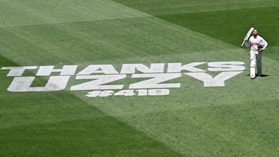 Australia's Usman Khawaja walks off the field after being dismissed by England during his final Test at the Sydney Cricket Ground. AFP