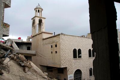 The Greek Orthodox Church of Saint George in Arbin. AFP
