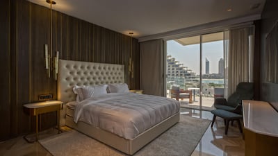 It has four bedrooms.