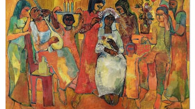 Noces (1955) by Armenian-Palestinian artist Paul Guiragossian. Photo: Christie's Images