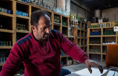 Abou Ahmad has been glassblowing for more than 30 years. Photo: Tamara Davison