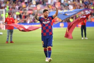 Lionel Messi is determined to win the Uefa Champions League for Barcelona this season. David Ramos / Getty Images
