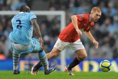 Paul Scholes came out of retirement for Manchester United in 2012. AFP