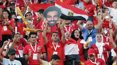 Supporters of Egypt cheer before the opening match of the 2019 Africa Cup of Nations between Egypt and Zimbabwe at Cairo International Stadium in Cairo, Egypt. EPA