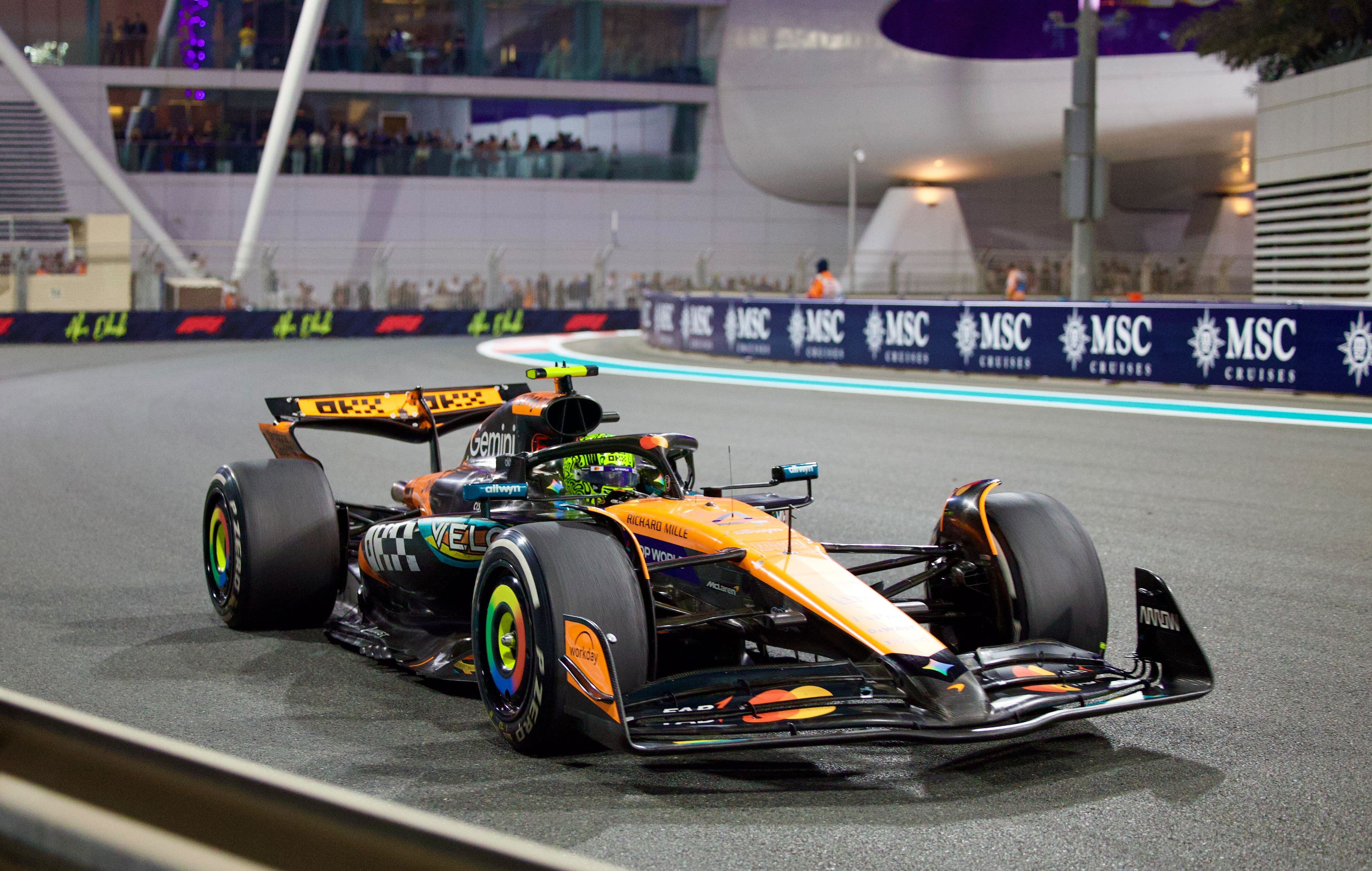 McLaren's Lando Norris during the 2025 Abu Dhabi Grand Prix at the Yas Marina Circuit. All images Chris Whiteoak / The National
