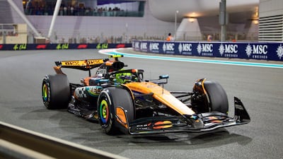 McLaren's Lando Norris during the 2025 Abu Dhabi Grand Prix at the Yas Marina Circuit. All images Chris Whiteoak / The National