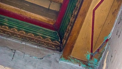 Ceiling detail from the interior of a 19th century building located near the Taz Palace in Islamic Cairo. Dana Smillie for The National