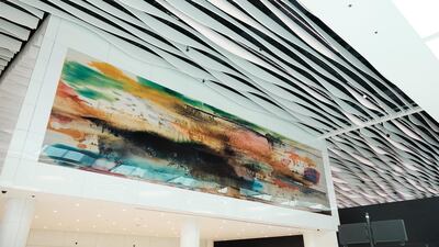 125-square metre glass art installations feature in the new terminal building. Bahrain Airport Company,