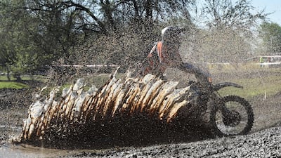 Riders compete during the Jeep Sprint Festival in the village of Ozernoe, Kyrgyzstan. AFP