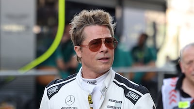 Brad Pitt makes a movie called F1 at the Yas Marina Circut in the Abu Dhabi Grand Prix. Abu Dhabi. Chris Whiteoak / The National