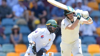 Steve Smith was dismissed by Pakistan leg-spinner Yasir Shah for the seventh time in Test cricket in the Brisbane Test. EPA