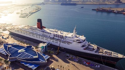 The QE2 remains the 'anchor' of a Dh25 billion master plan for Port Mina Rashid. Courtesy QE2