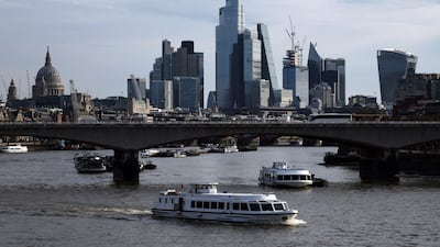 The City of London skyline. BNP Paribas predicts that the real estate office market in the UK capital seems set for a better year in 2024 than it experienced in 2023. EPA