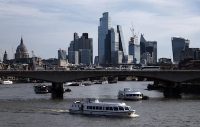 Theskyline of the city of London. EPA