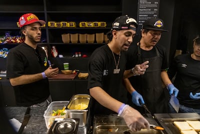 American-Yemeni owner Rahim 'General Ock' Mohammed leads the team at The Ocky Way. Antonie Robertson/The National