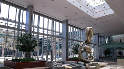 The spacious foyer of the hospital, which is located between Mussaffah and Baniyas on the outskirts of the city. Victor Besa / The National