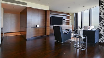 A room in the three-bedroom apartment in the Burj Khalifa. Courtesy Better Homes