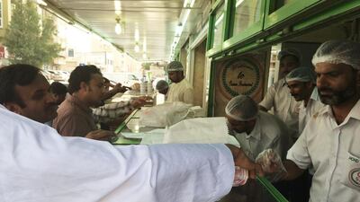 Day 5 — ‘Most Indian and Pakistani restaurants sell deep fried samosas and pakoras during Ramadan. They’re available outside the restaurants to takeaway before Iftar for 2 hours, lots of people come to buy them.’ Ammar Al Attar for The National