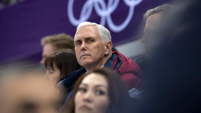 United States vice president Mike Pence was completely blindsided by a North-South Korean thawing in relations at the Winter Olympics / Getty
