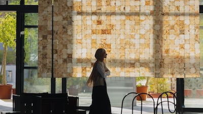 Many of the works at Amman Design Week are spread across The Hanger, an old 1930s electricity-generating plant transformed into a public cultural and exhibition space. Photo: Amman Design Week