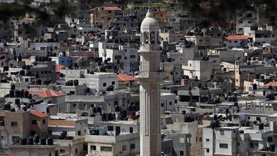 A bird's eye view of the Jalazon refugee camp north of the Israeli-occupied West Bank city of Ramallah. Jalazon is one of 18 UN-run refugee camps in the West Bank that was established in 1949. Abbas Momani/AFP Photo