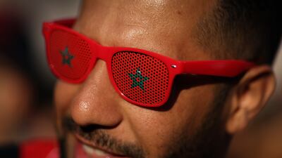 Morocco fans at Souq Waqif. Getty