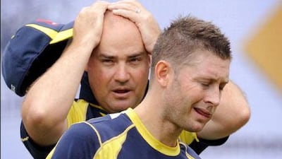 Mickey Arthur, left, was sued Cricket Australia after being sacked as coach of the national team.