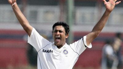 Anil Kumble shown during a 2008 Test. Gemunu Amarasinghe / AP Photo / August 1, 2008